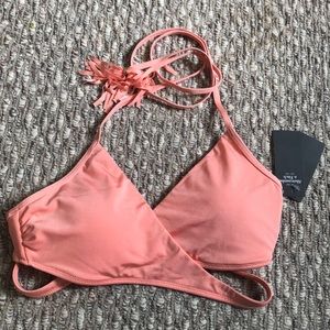 Abercrombie Coral Bikini Top!
